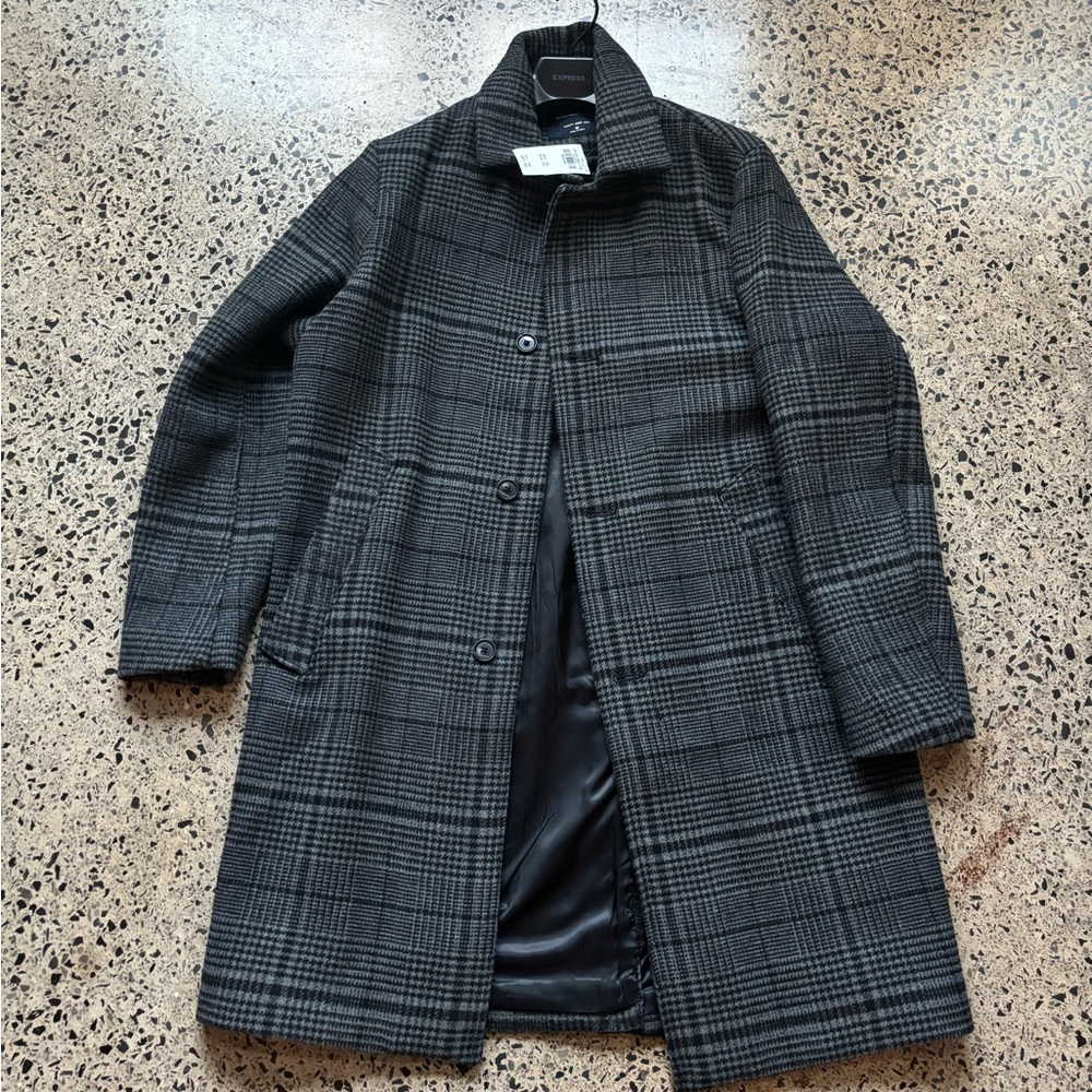 Abercrombie Mac Overcoat size medium